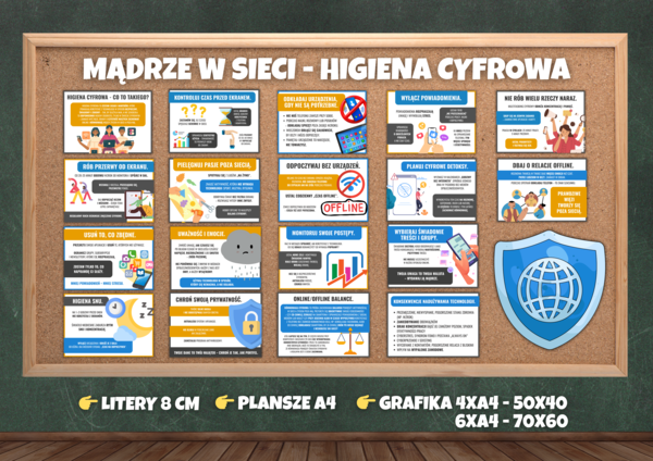 MĄDRZE W SIECI - HIGIENA CYFROWA - gazetka edukacyjna