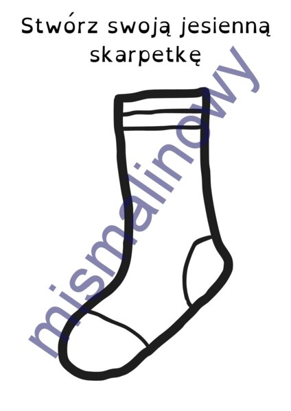 Zaprojektuj jesienną skarpetkę