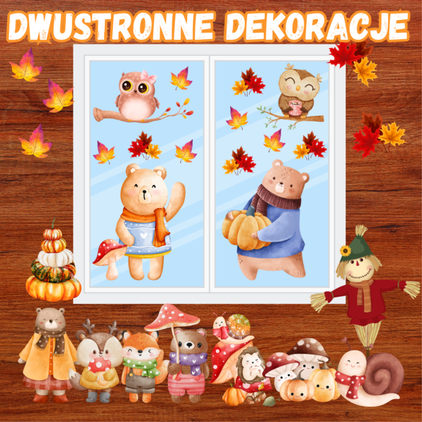 🍂 Dwustronne Dekoracje Jesienne 🍂