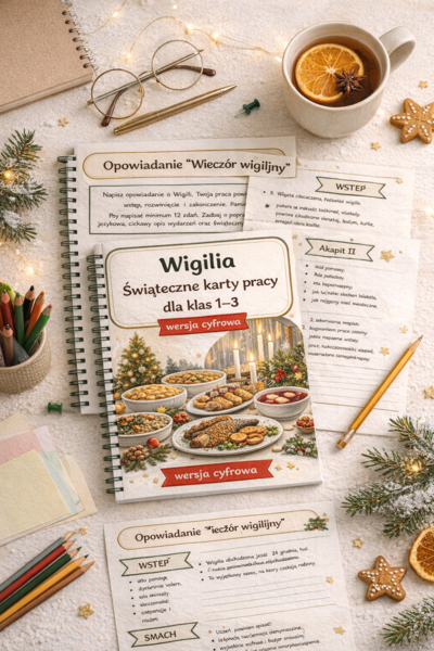 Świąteczne karty pracy: Wigilia