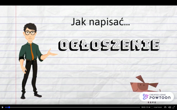 Jak napisać ogłoszenie?
