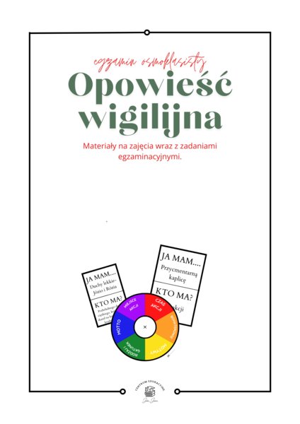 Opowieść Wigilijna- egzamin ósmoklasisty, materiały na zajęcia