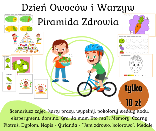 21.10 - Dzień owoców i warzyw - jem zdrowo, kolorowo - 10 zł