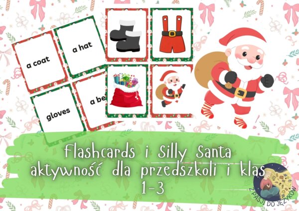 Flashcards Silly Santa- Boże Narodzenie