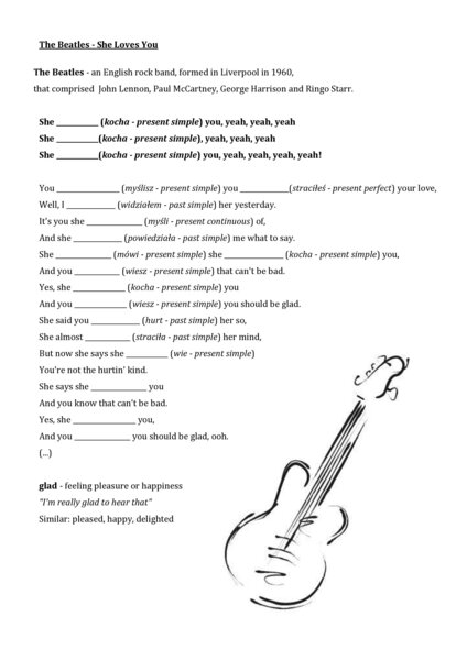 Present simple i inne czasy z "The Beatles"