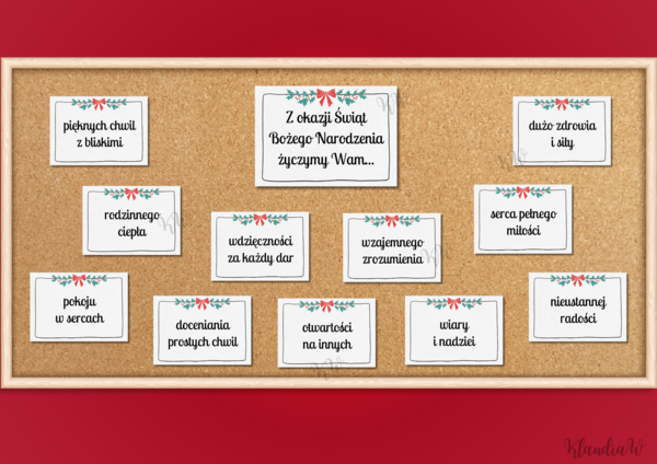 Gazetka z życzeniami na Boże Narodzenie - wersja 3
