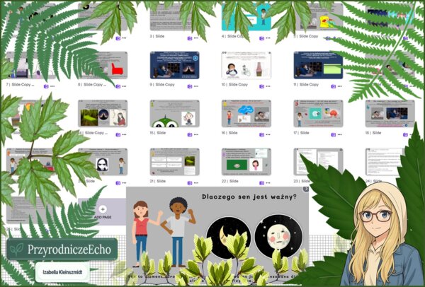 Prezentacja multimedialna w genial.ly „Dlaczego sen jest ważny?”. Edukacja zdrowotna. Klasa 5. Dział „Moje zdrowie psychiczne”.