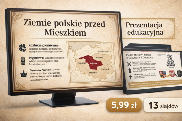 Mieszko I – początki państwa polskiego | Prezentacja 13 slajdów | Historia