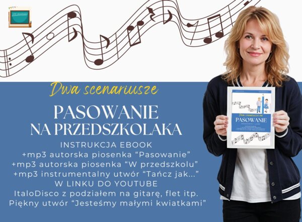 Scenariusz pasowania na przedszkolaka - dwie wersje. Piękna oprawa muzyczna i taneczna.
