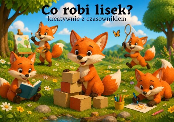 Co robi lisek- twórcze zdania i zabawy z czasownikiem część 3