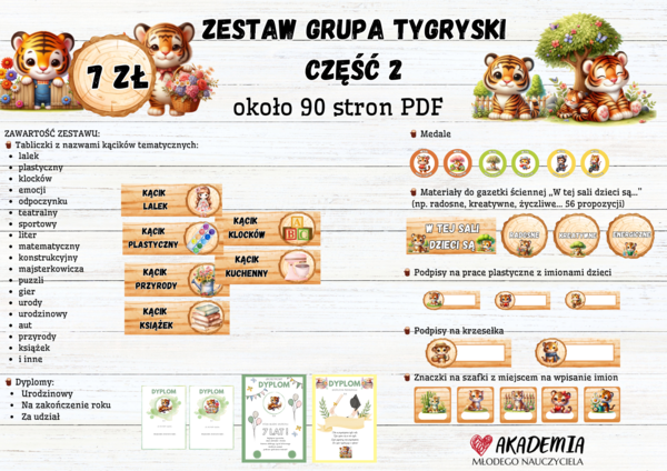 ZESTAW GRUPA TYGRYSKI 2