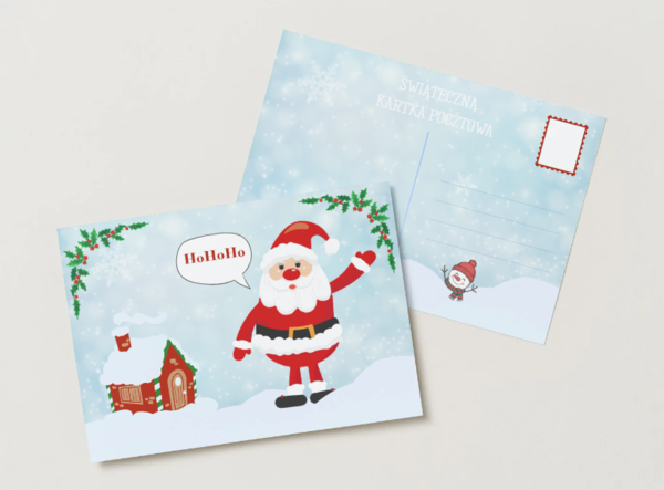 Świąteczna Kartka Pocztowa