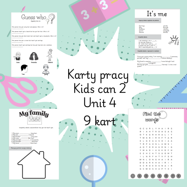 Karty pracy Kids can 2 unit 4 - wygląd