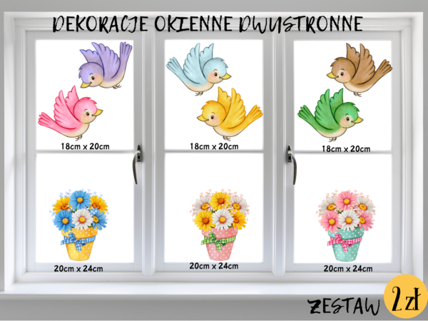 DWUSTRONNE ILUSTRACJE WIOSENNE