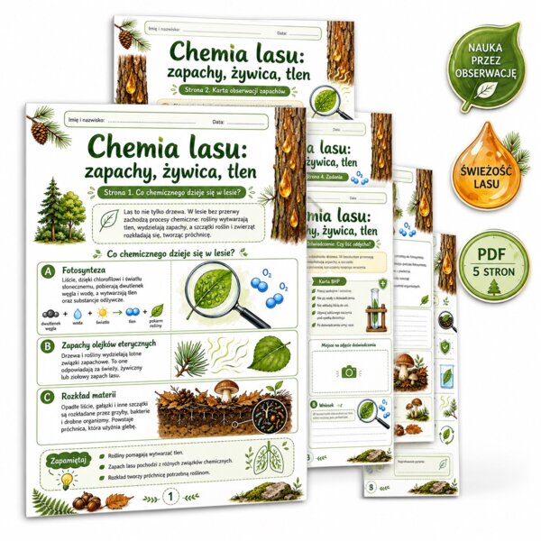 Chemia lasu: zapachy, żywica, tlen