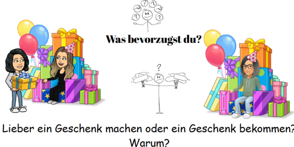 Was bevorzugst du? ....... oder .....? Warum? - j. niemiecki, Zadania do rozgadania - rozpisania uczniów