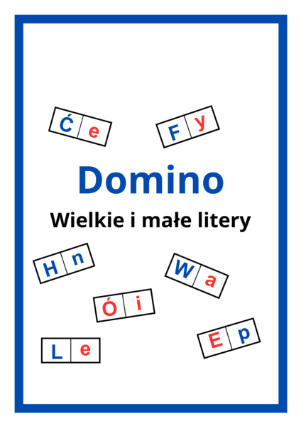 Domino Wielkie i małe litery