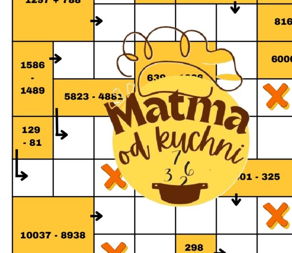 Krzyżówka panoramiczna - Dodawanie i odejmowanie pisemne