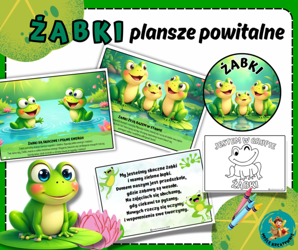 ŻABKI - plansze powitalne