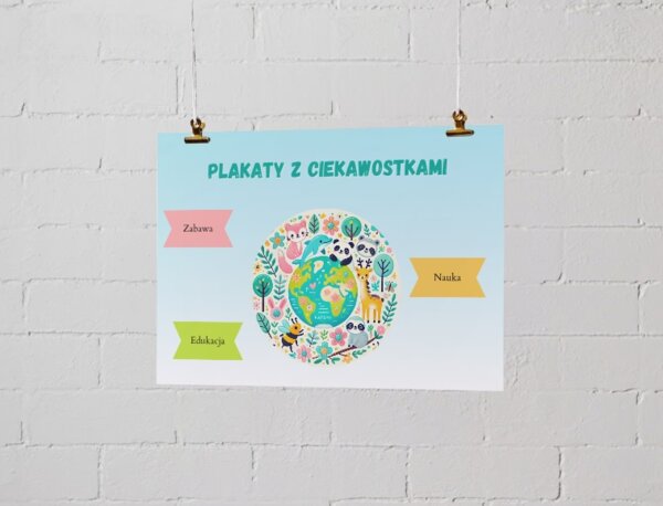 Plakaty z ciekawostkami. Zwierzęta. Rośliny. Ekosystemy. Jak dbać o ziemię?