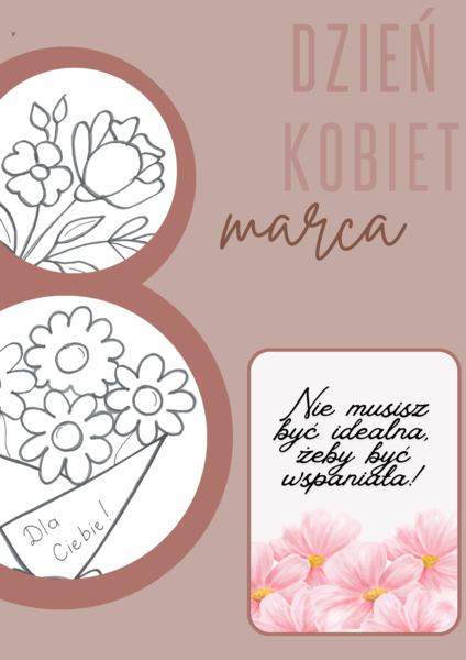 Dzień Kobiet- zestaw afirmacji na szkolną gazetkę.