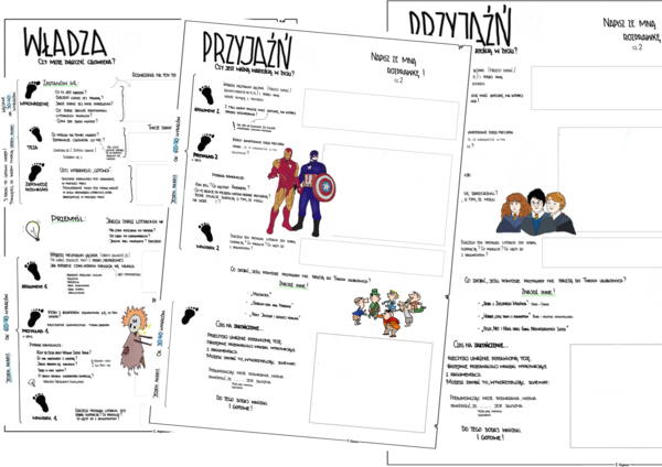 Rozprawka KROK po KROKU - klasa 7 (trzy tematy)