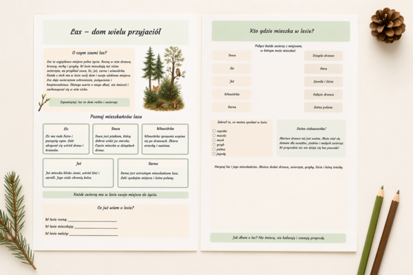 Las – dom wielu przyjaciół