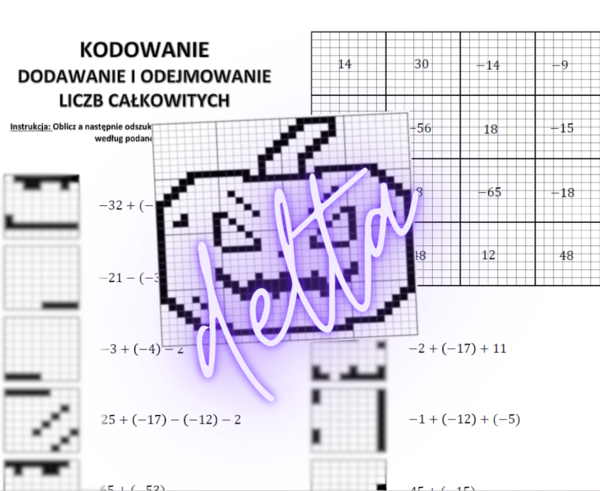 Halloween, Kodowanie - dodawanie i odejmowanie liczb ujemnych, klasa 5,6,7