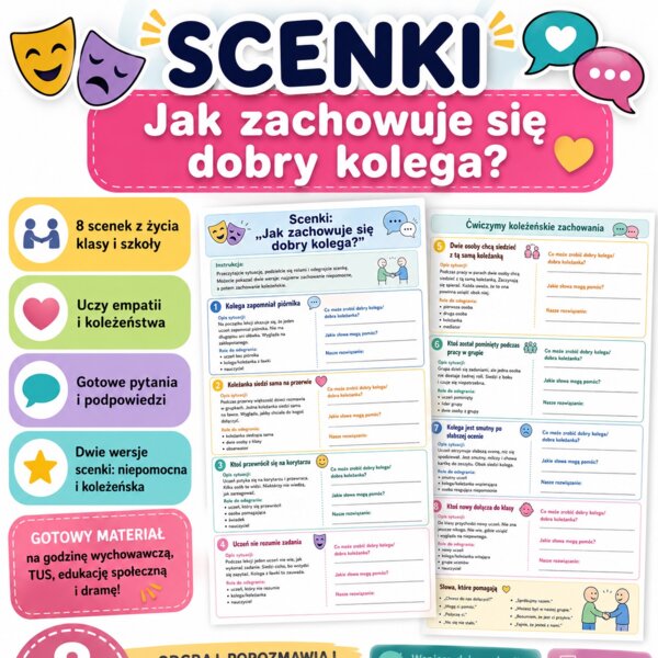 Scenki. Jak zachowuje się dobry kolega?