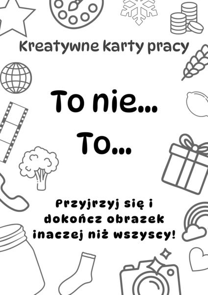 To nie..., to... - karty pracy