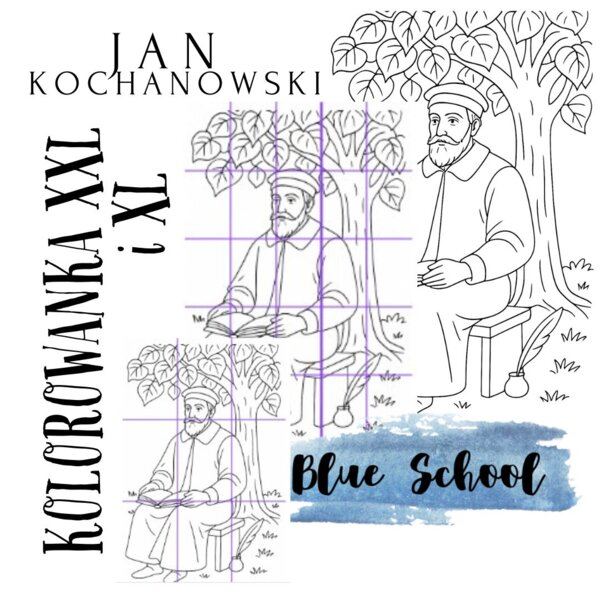 Jan Kochanowski - kolorowanka XXL