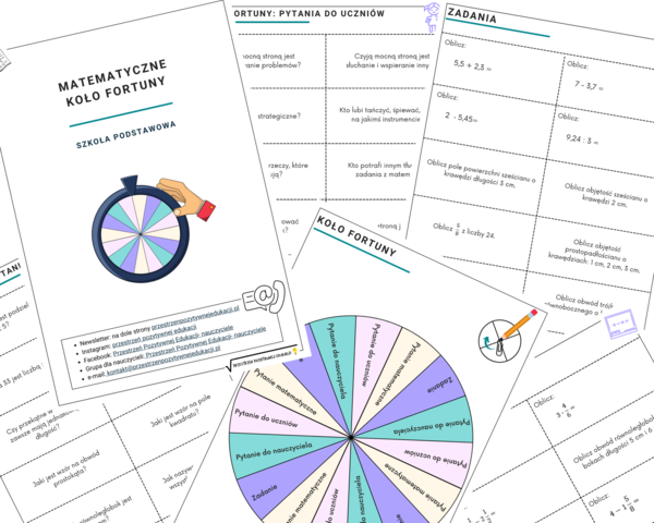 Matematyczne koło fortuny (klasa 4-8)