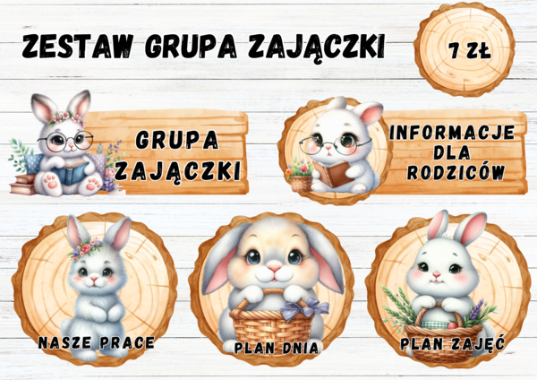 ZESTAW GRUPOWY "GRUPA ZAJĄCZKI"