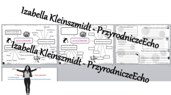 Karta pracy i pomysł/inspiracja na lekcję „Uzależnienia są groźne” - karta pracy wykonana w power point + gratisowy pomysł na lekcję - link do lekcji multimedialnej niekomercyjnej wykonanej w genial.ly do indywidualnego pobrania i użycia do celów niekome