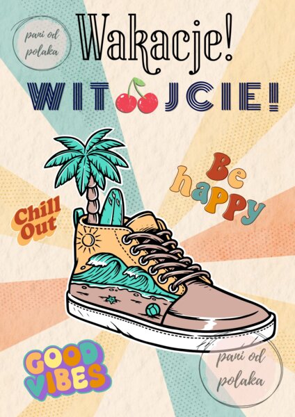 Plakat Wakacje! Witajcie!