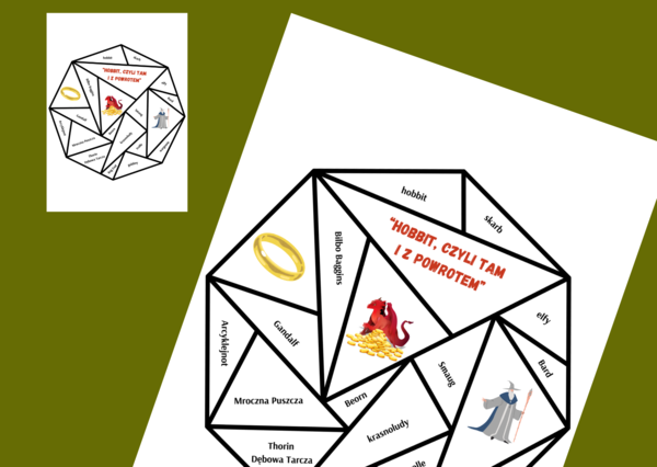 HOBBIT, CZYLI TAM I Z POWROTEM – układanka – puzzle – egzamin – powtórka