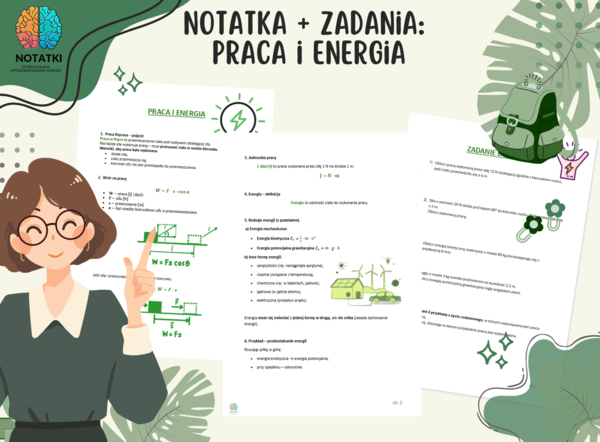Notatka + zadania: Praca i energia