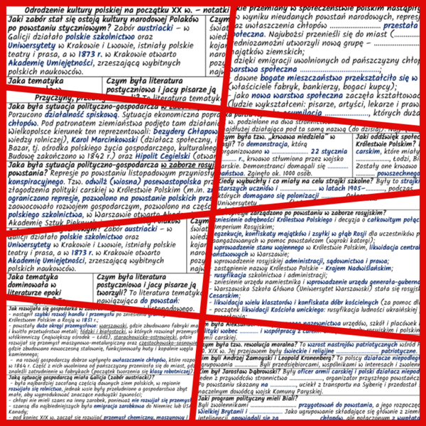 Polska na przełomie XIX i XX w. Powstanie styczniowe i jego skutki