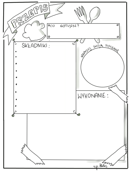 Język polski. Karta pracy-przepis