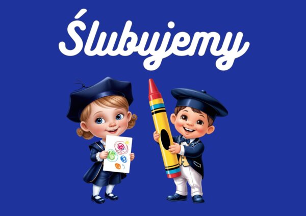 Ślubujemy - pasowanie na przedszkolaka - dekoracja