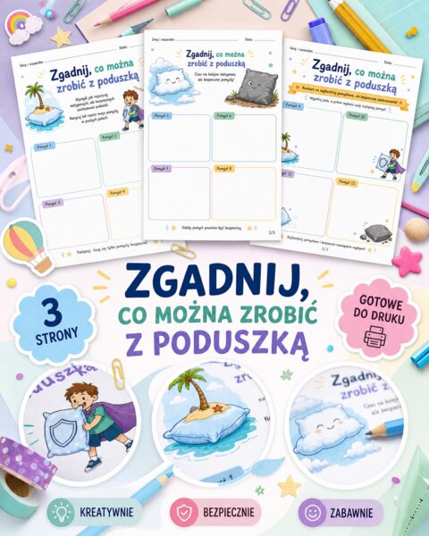 Zgadnij co można zrobić z poduszką.