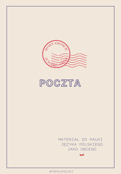 Poczta 🏤 - gotowa lekcja poziom A2-B1 🗣️🖊️