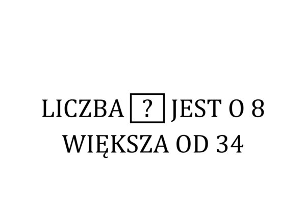 O ile więcej, o ile mniej - ćwiczenie dla klasy