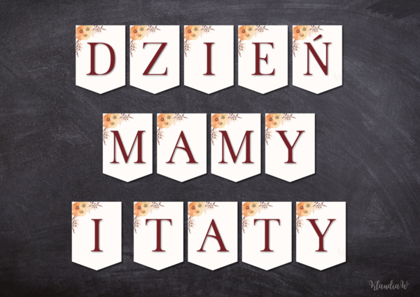 Dzień Mamy i Taty - girlanda