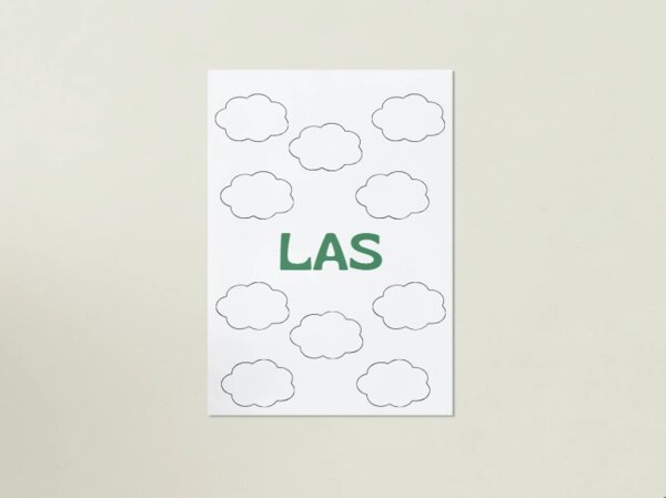 Plakat z mapą myśli. LAS