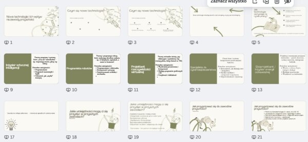 Nowe technologie i ich wpływ na zawody przyszłości- DORADZTWO ZAWODOWE 6