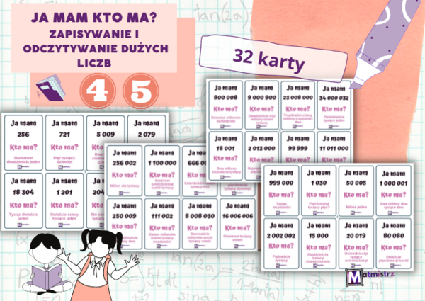 ZAPISYWANIE I ODCZYTYWANIE DUŻYCH LICZB Ja mam, kto ma?