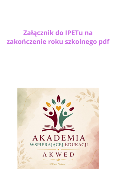 załącznik do IPET