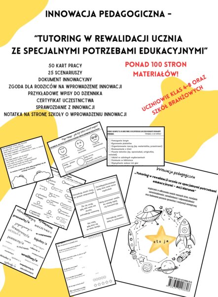 Innowacja pedagogiczna - Tutoring w rewalidacji uczniów ze specjalnymi potrzebami edukacyjnymi