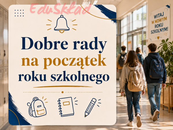 🎒 Dobre rady na początek roku szkolnego – gazetka ścienna w nowoczesnej stylistyce